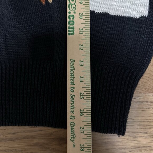 IB Diffusion Women Size Large Knitted Sweater Embellished Beaded Holiday Vintage - Picture 4 of 12